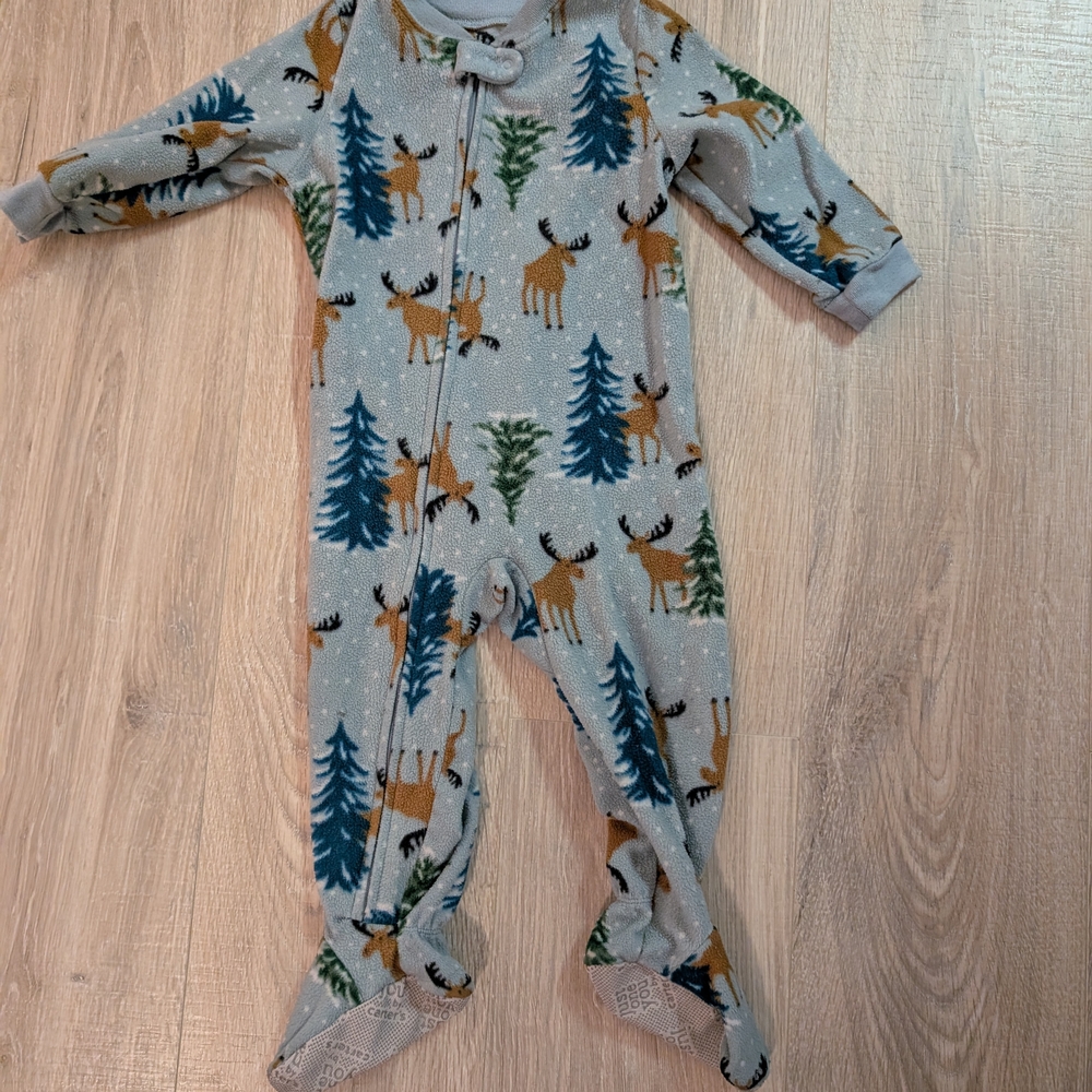 Five Warm & Cozy Baby Footie Pajama Sets For Winter 18 Months - Assorted Colors - Picture 4 of 11
